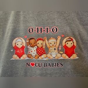 OHIO NICU Babies T-shirts Light-Gray